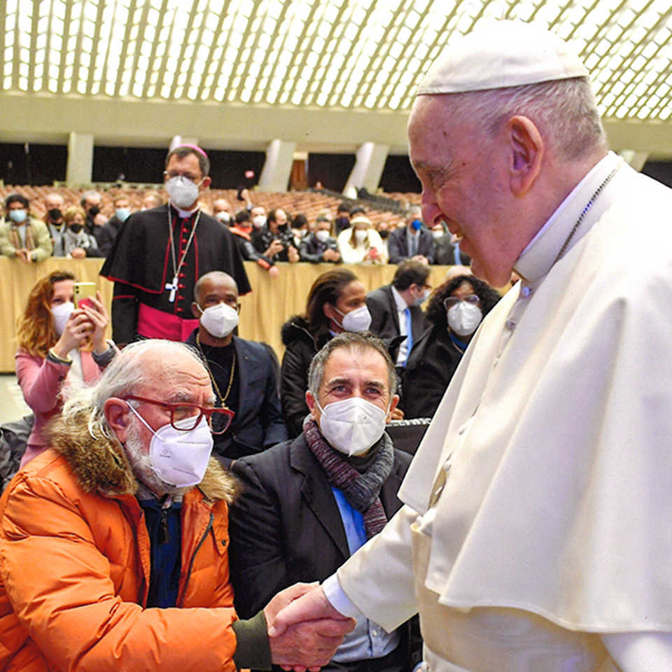 udienza papa francesco opera muse vaticano milo lombardo